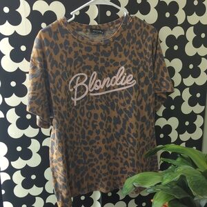 Leopard Print Blondie T-Shirt